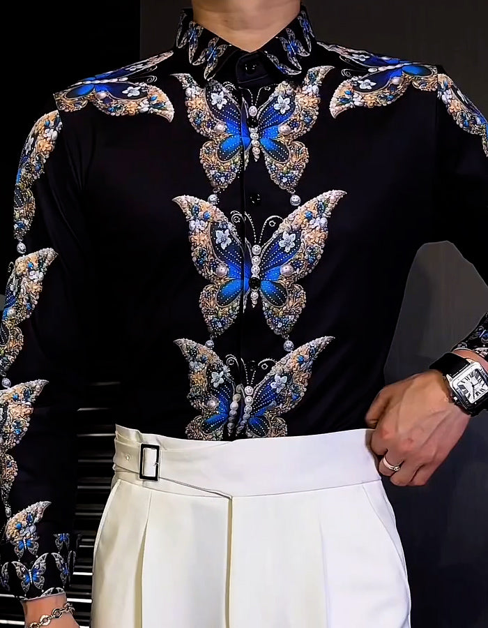 Butterfly Fitted Shirt