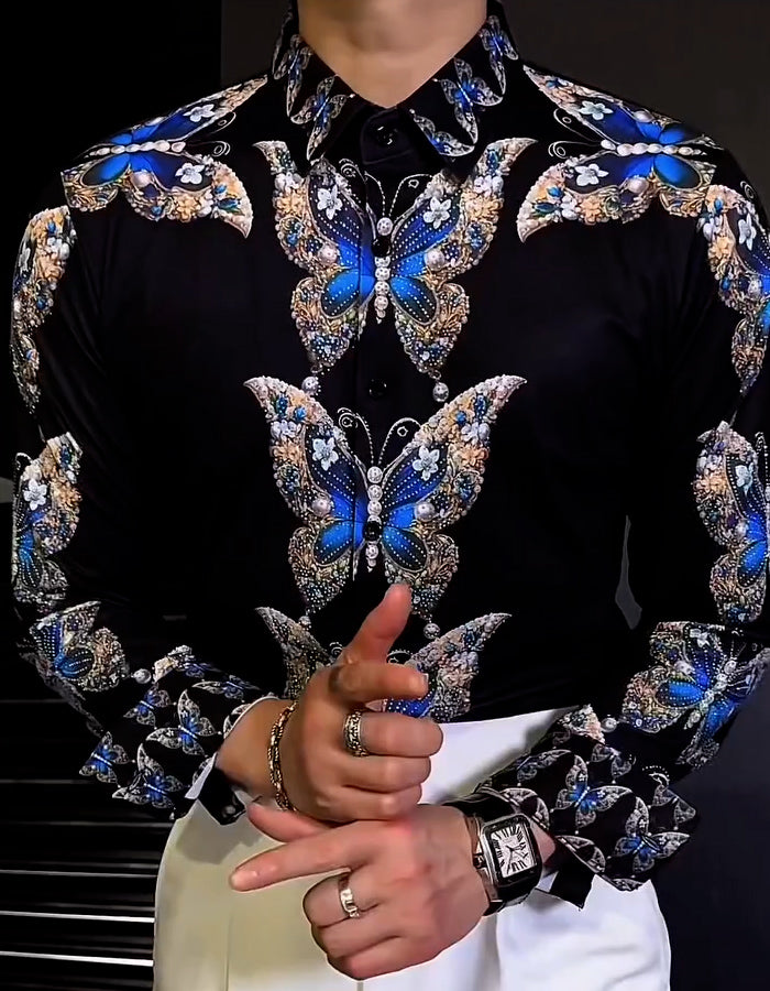 Butterfly Fitted Shirt