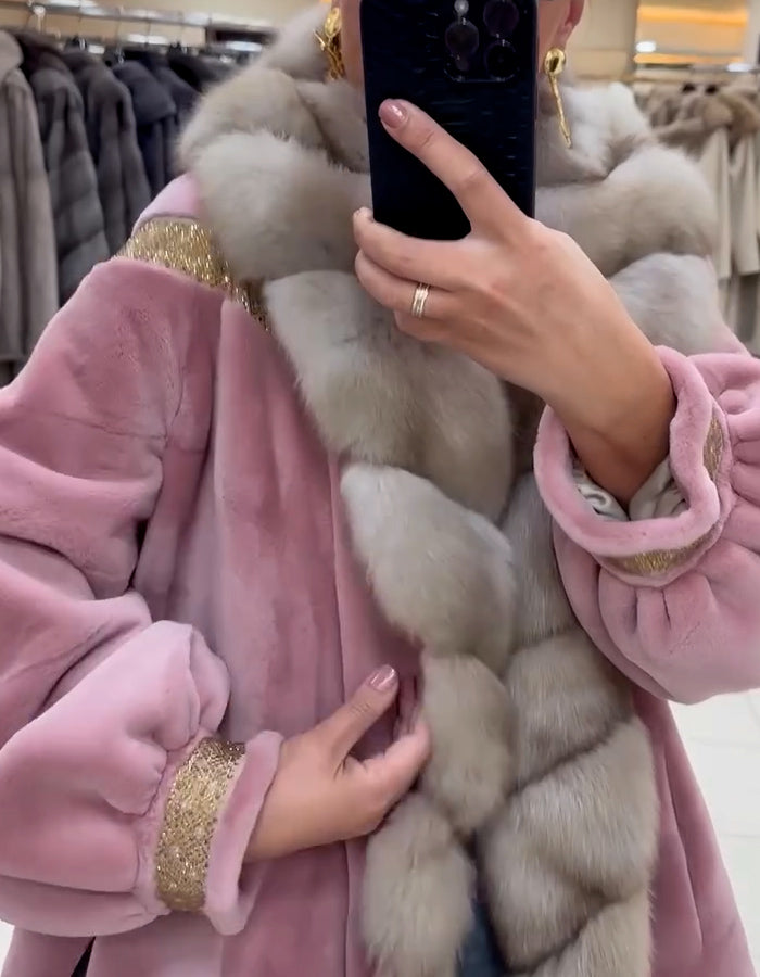 Pink Soft Fur Coat