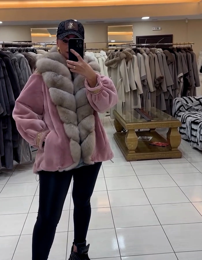 Pink Soft Fur Coat