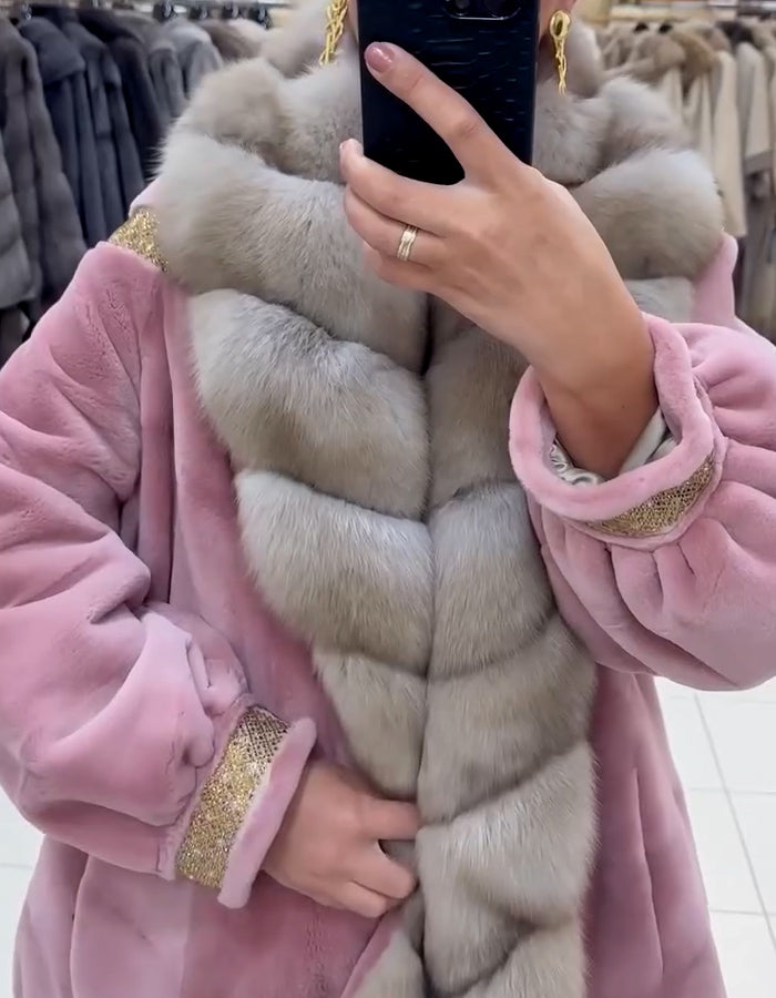 Pink Soft Fur Coat