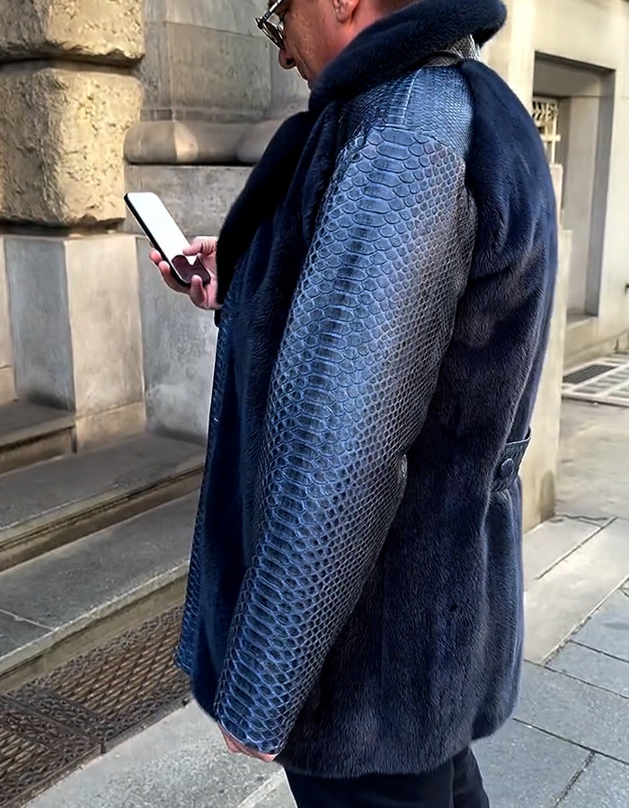Blue Soft Comfy Coat