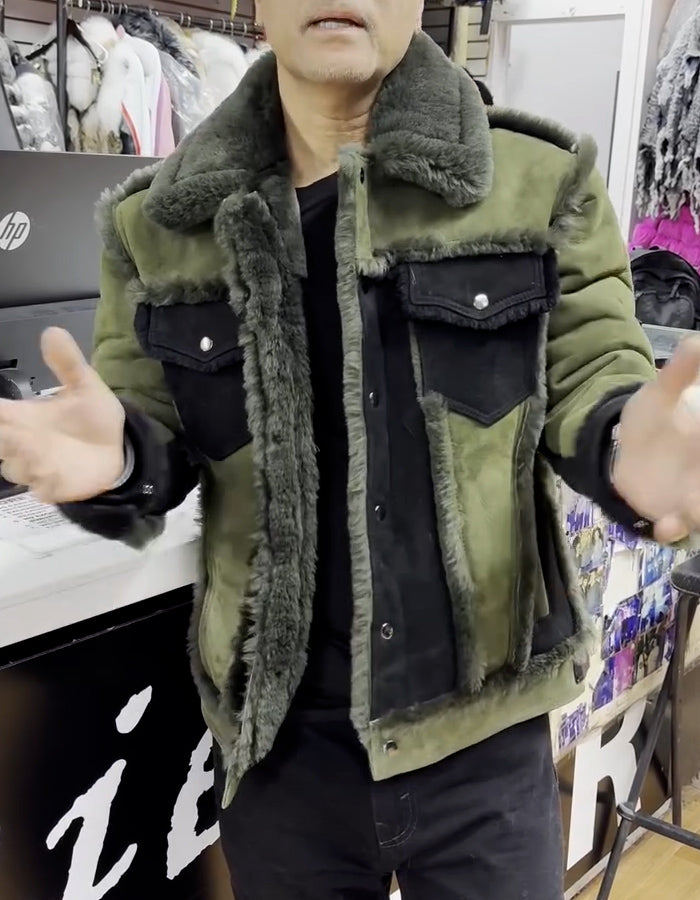 Green Warm Short Coat