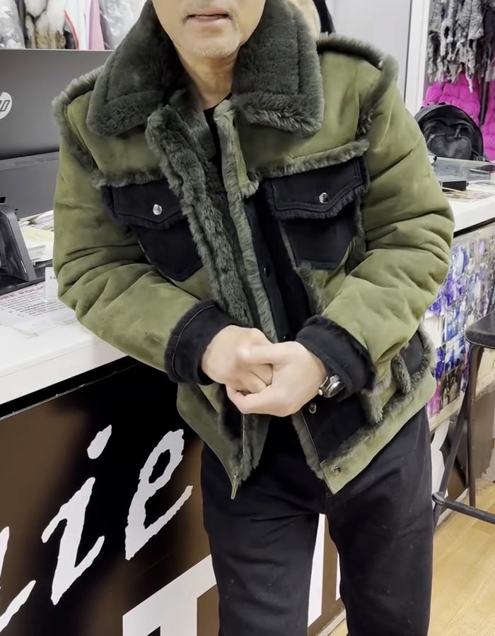 Green Warm Short Coat