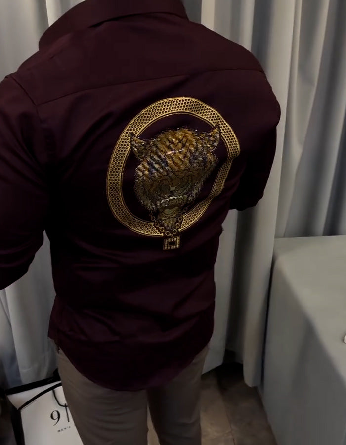 Wine Slim Shirt