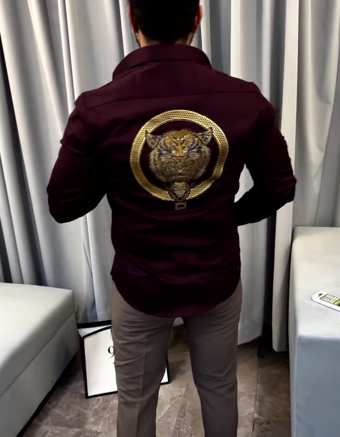 Wine Slim Shirt