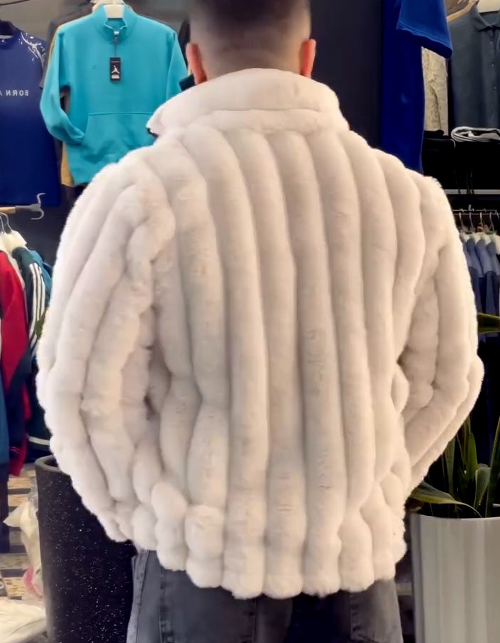Fur Stand Collar Coat