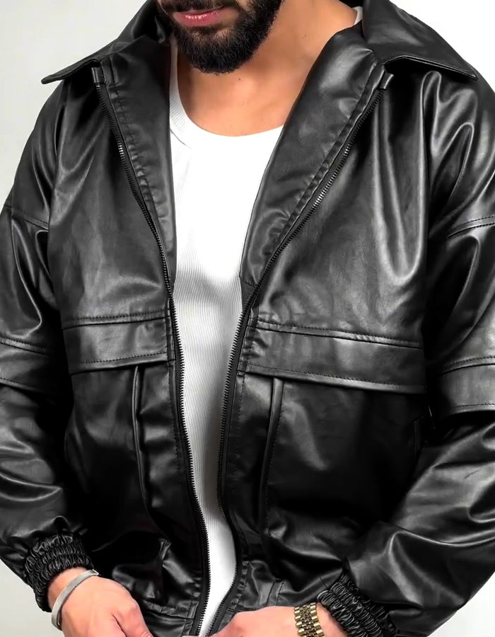 Leather Loose Jacket