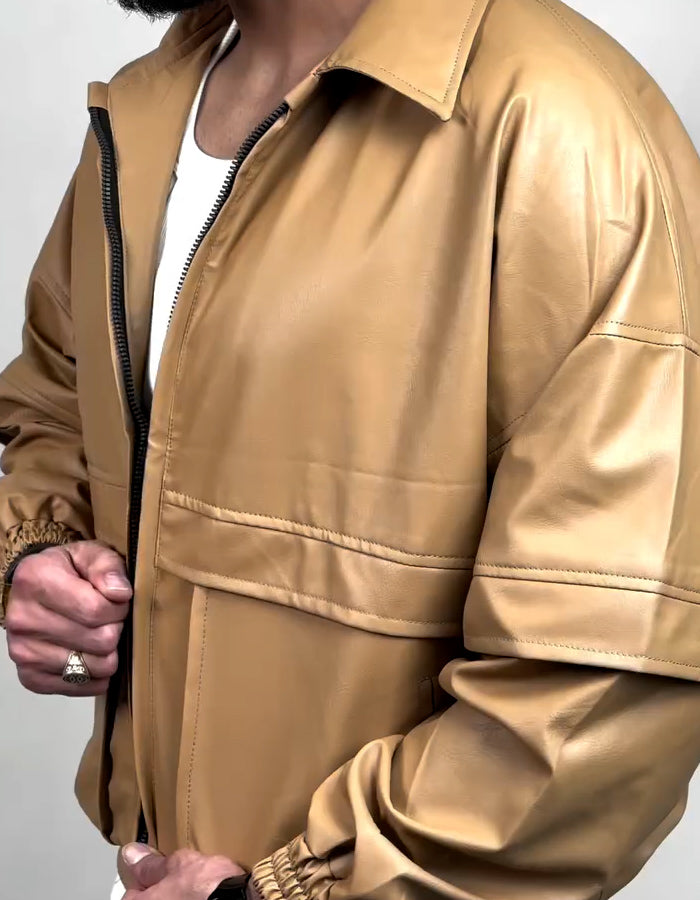 Leather Loose Jacket