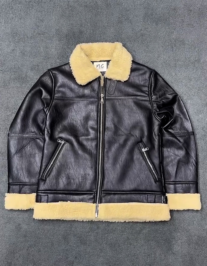 Brown Fleece-Lined Jacket