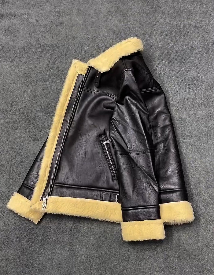 Brown Fleece-Lined Jacket