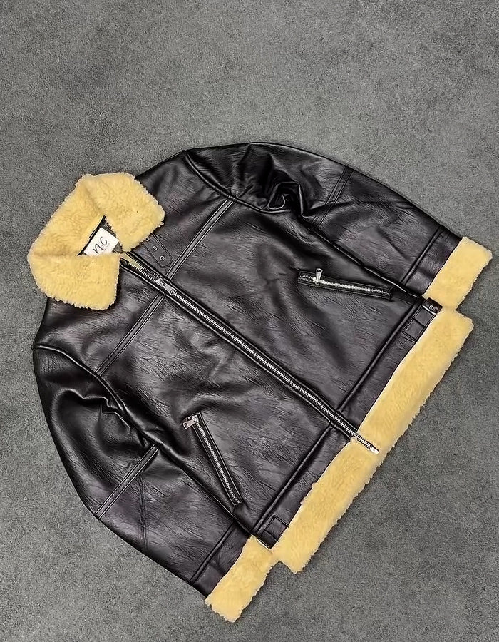 Brown Fleece-Lined Jacket