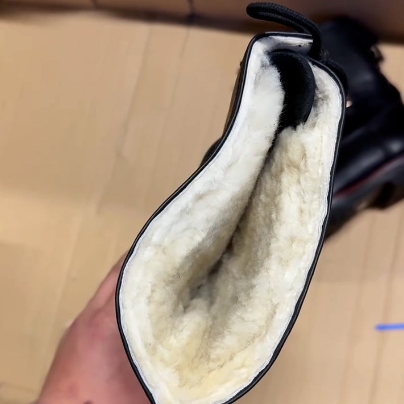 Fleece-Lined Short Boots