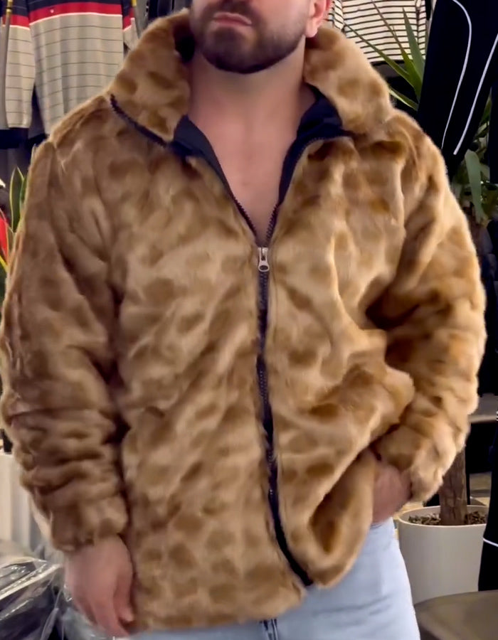 Furry Comfy Zipper Coat