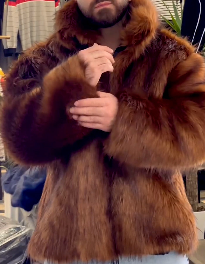 Furry Comfy Zipper Coat