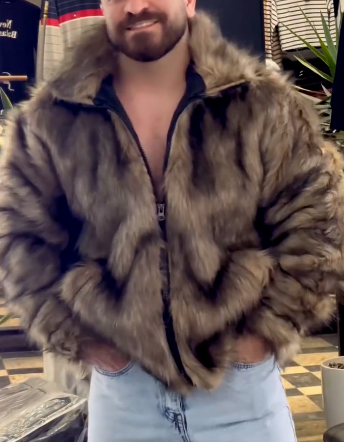 Furry Comfy Zipper Coat