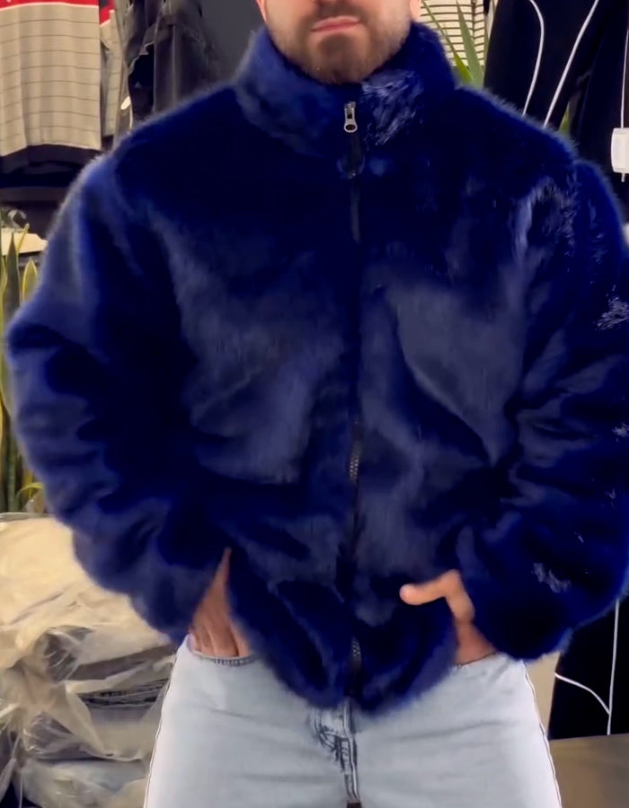 Furry Comfy Zipper Coat