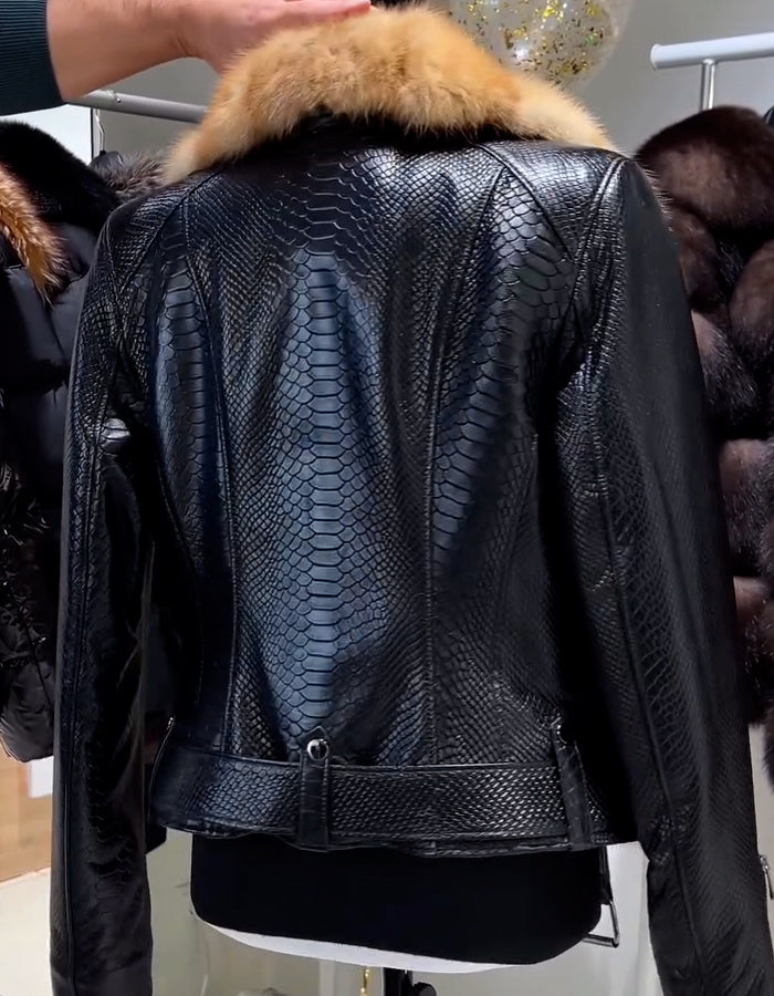 Leather Comfy Short Coat