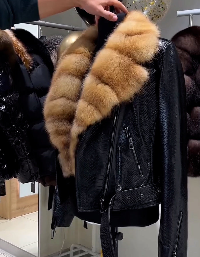 Leather Comfy Short Coat