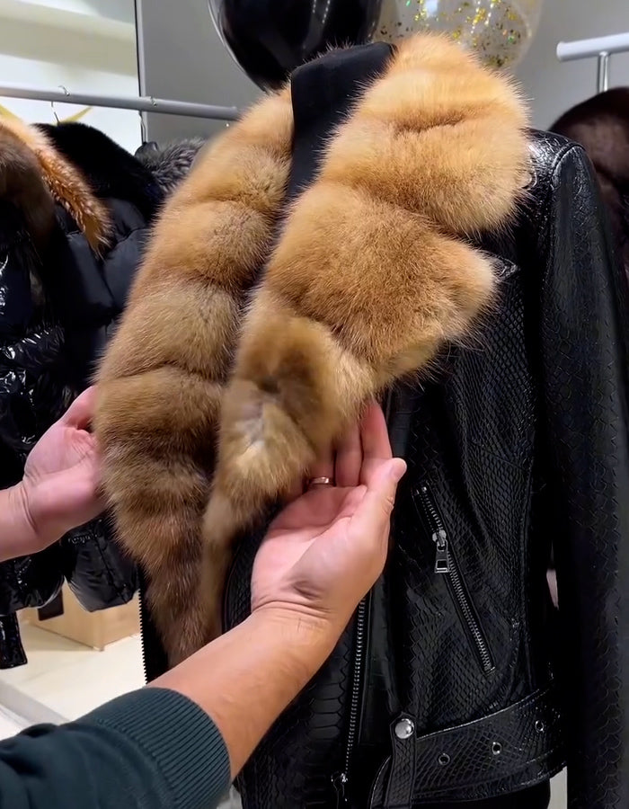Leather Comfy Short Coat