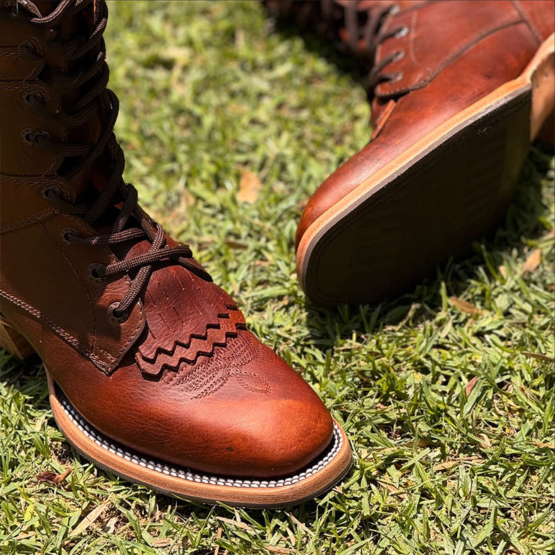 Brown Leather Casual Boots