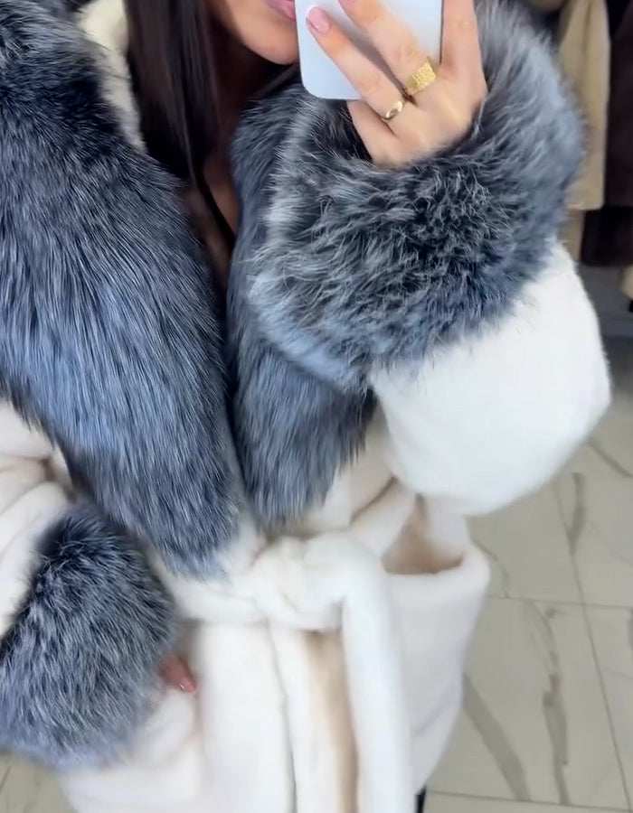 Soft Hooded Belted Coat