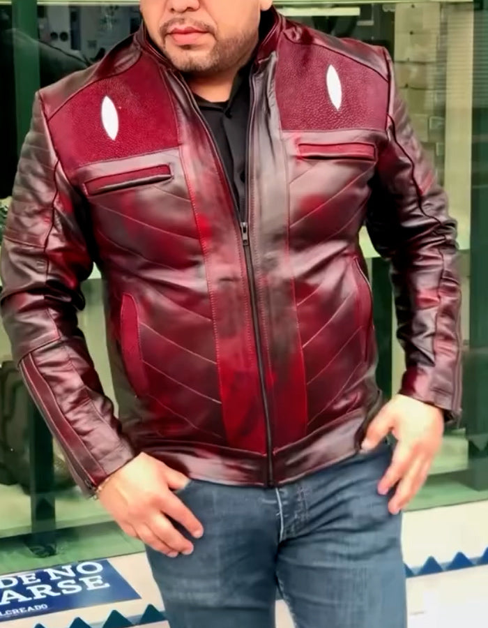 Burgundy Unique Jacket
