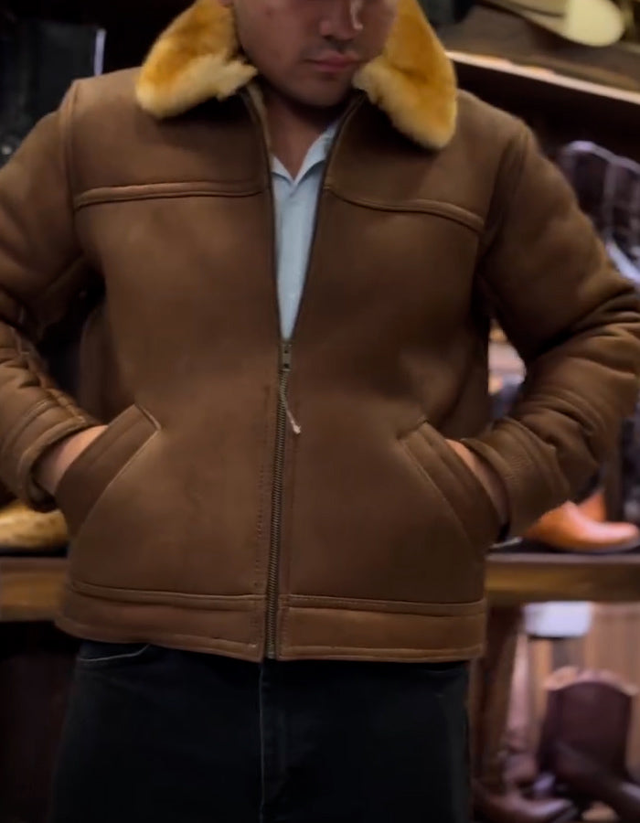 Brown Warm Zipper Coat