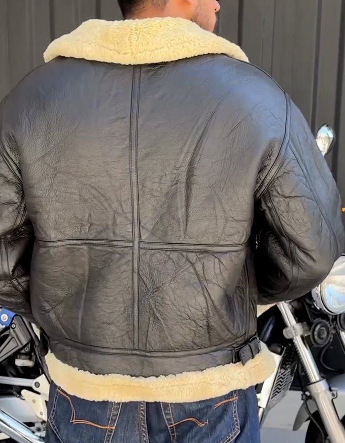 Black Shearling Short Jacket