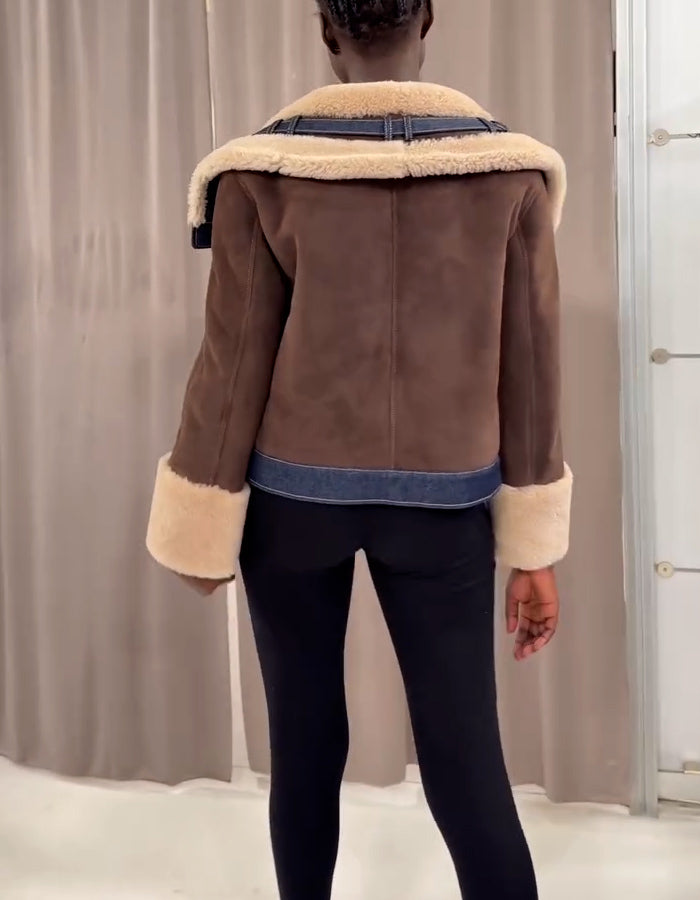 Lamb Wool Short Coat