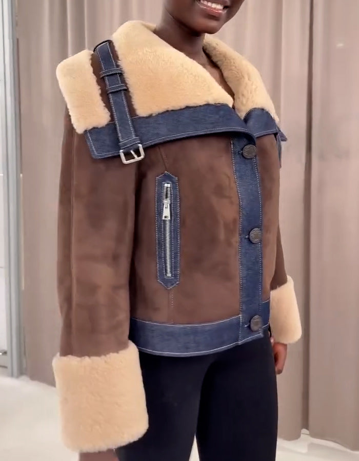 Lamb Wool Short Coat