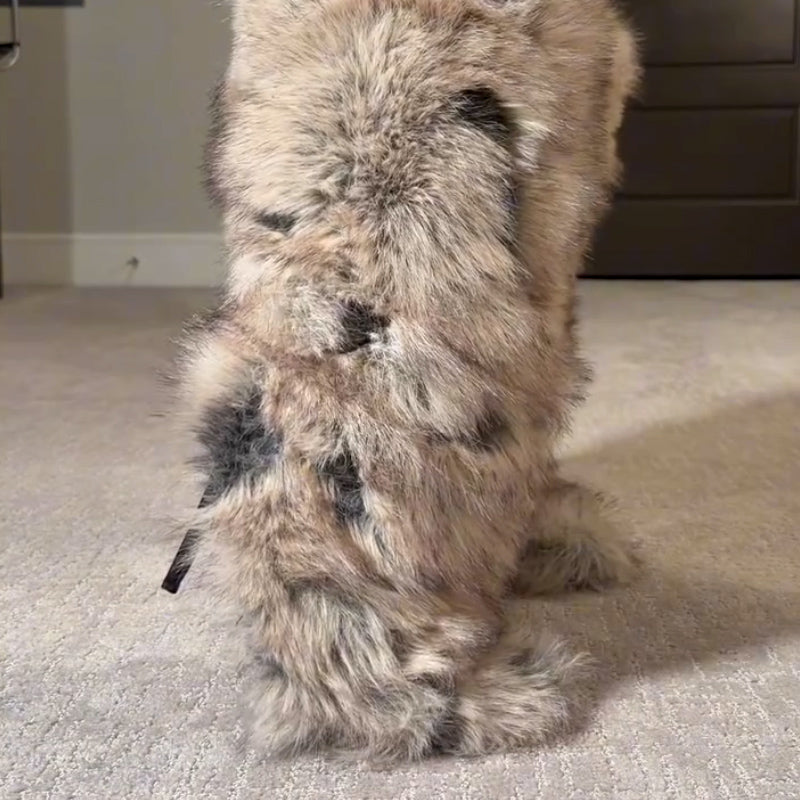 Chic Furry Mid-Calf Boots