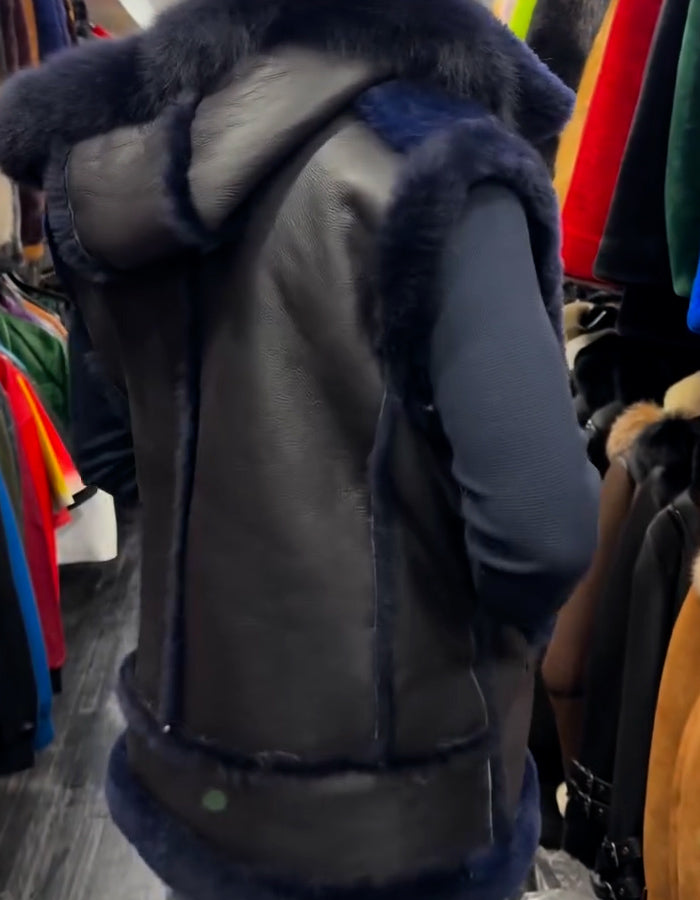 Fur Sleeveless Jacket