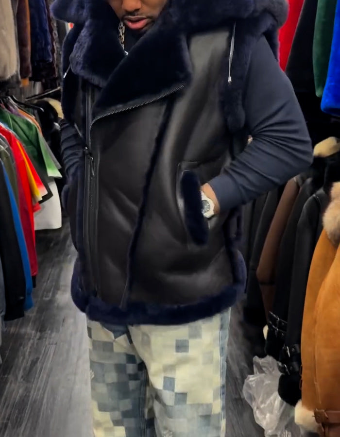 Fur Sleeveless Jacket
