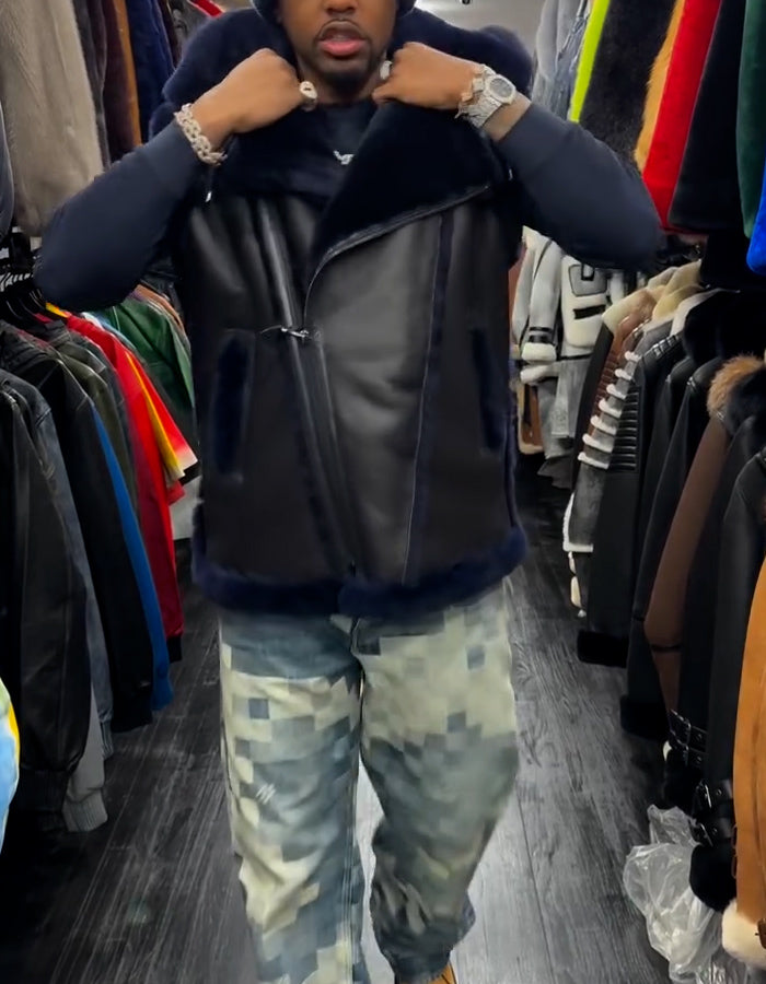 Fur Sleeveless Jacket