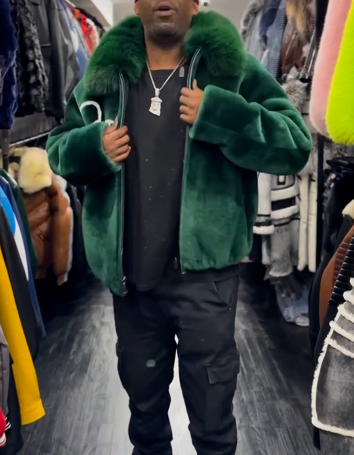Green Hooded Comfort Coat