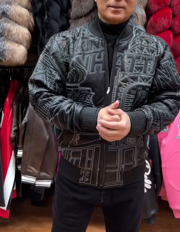 Embroidered With Hood Loose Jacket