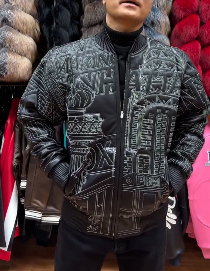 Embroidered With Hood Loose Jacket