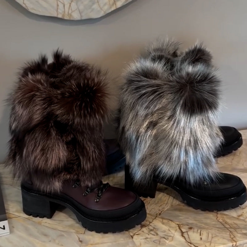 Furry Chunky Boots