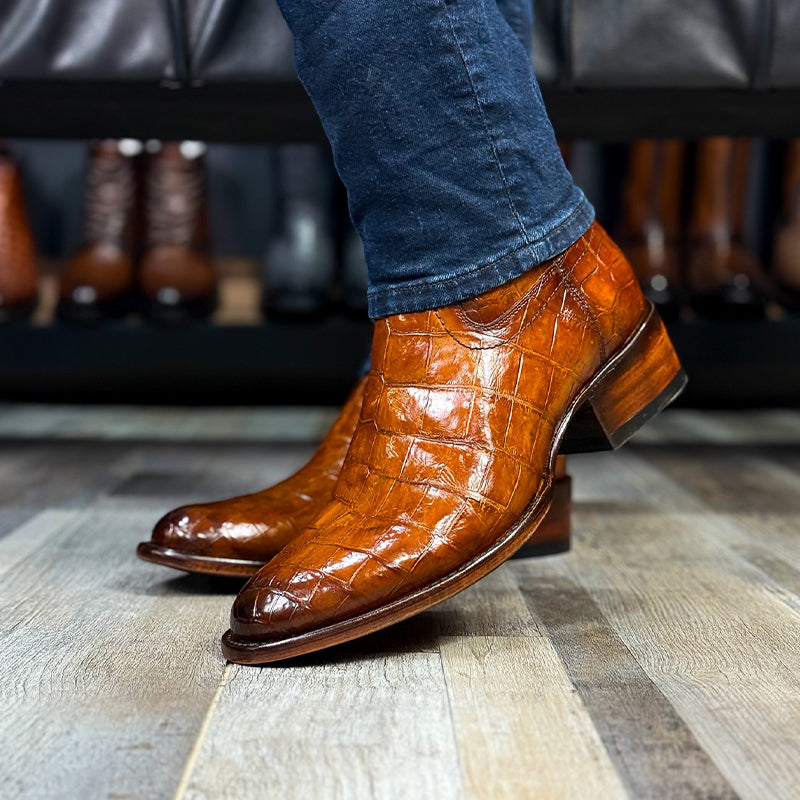 Brown Leather Comfy Boots