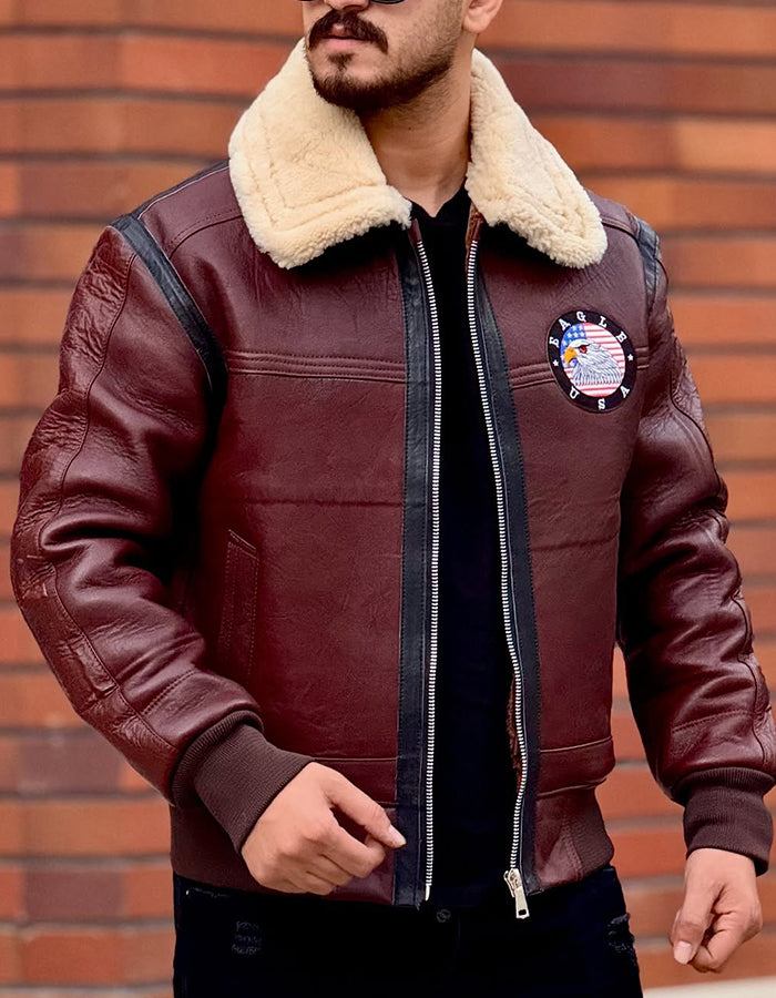 Burgundy Leather Jacket