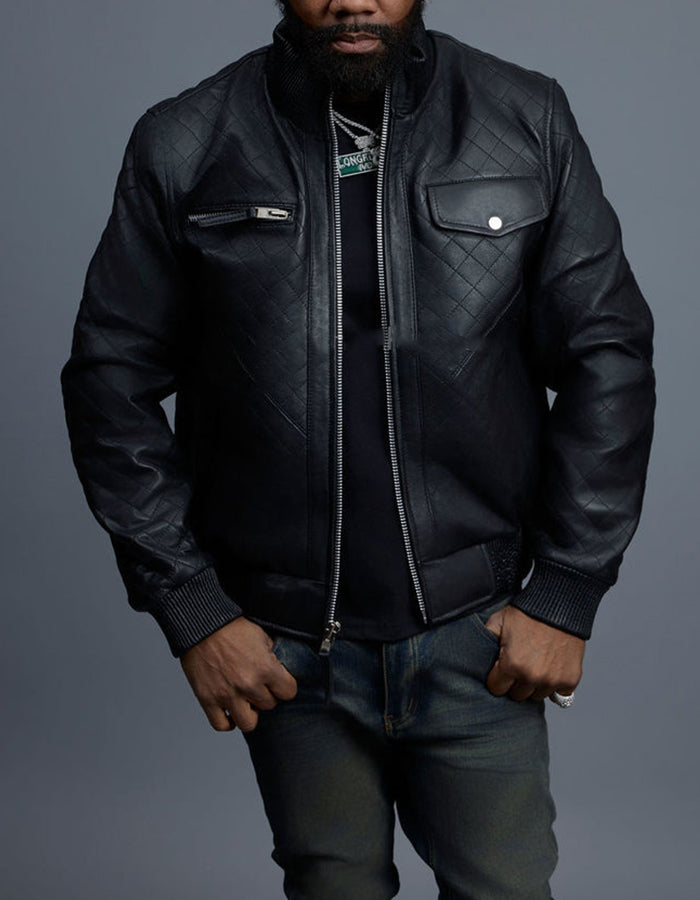 Chic Leather Slim Jacket