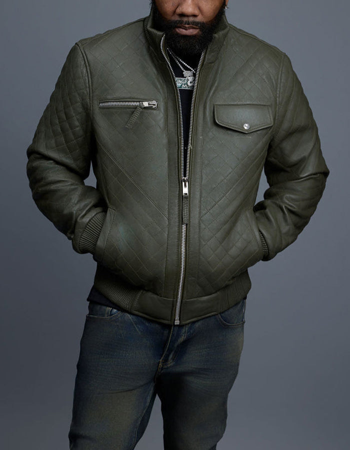 Chic Leather Slim Jacket
