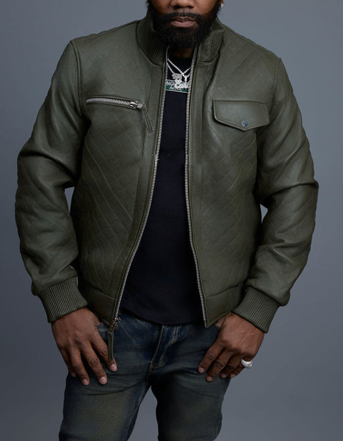 Chic Leather Slim Jacket
