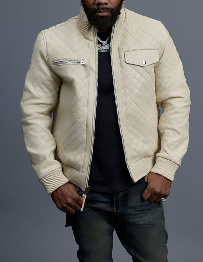 Chic Leather Slim Jacket