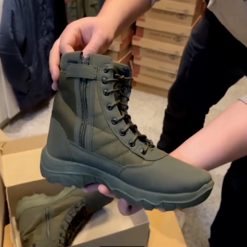 Green Side-Zipper Sneakers