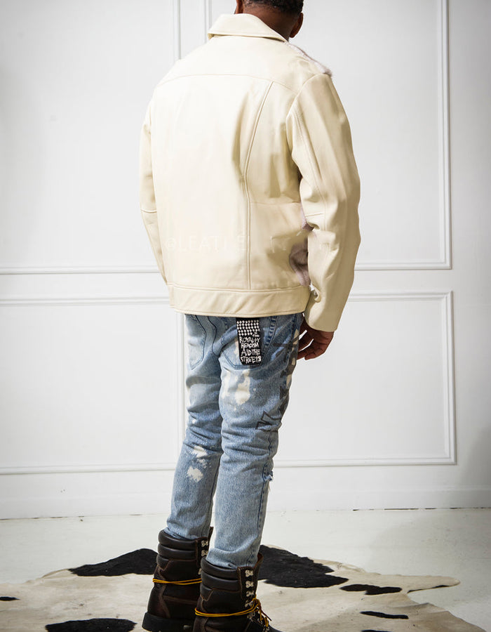 Chic Beige Casual Jacket