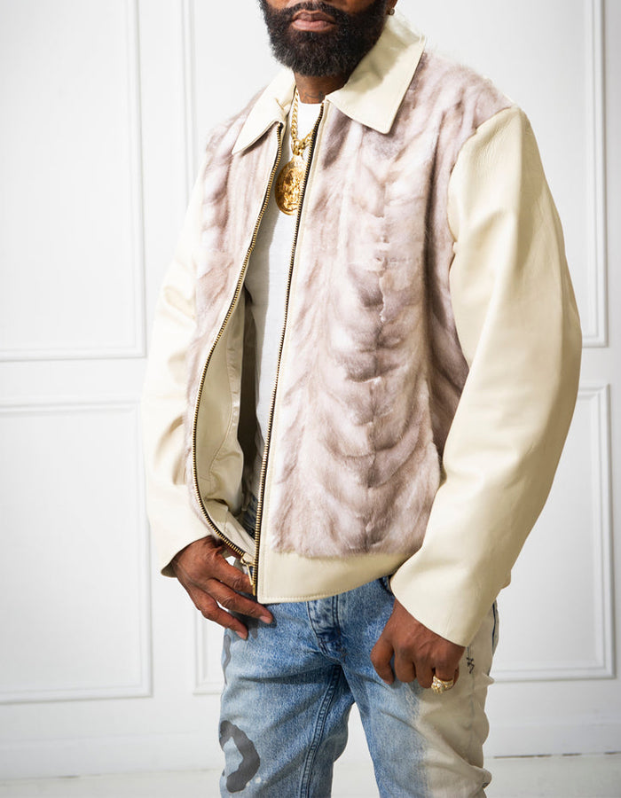 Chic Beige Casual Jacket