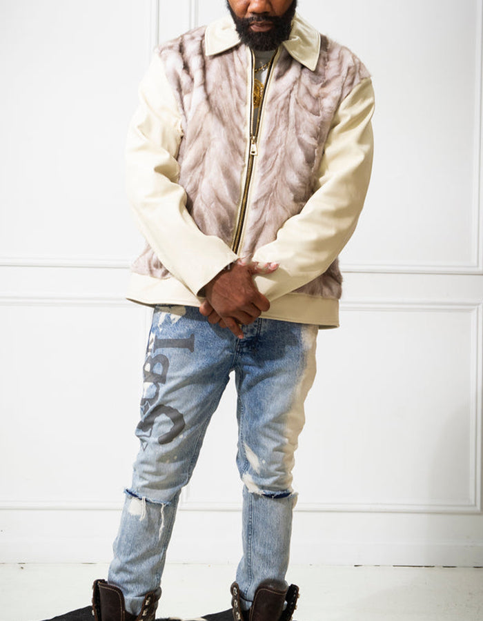 Chic Beige Casual Jacket