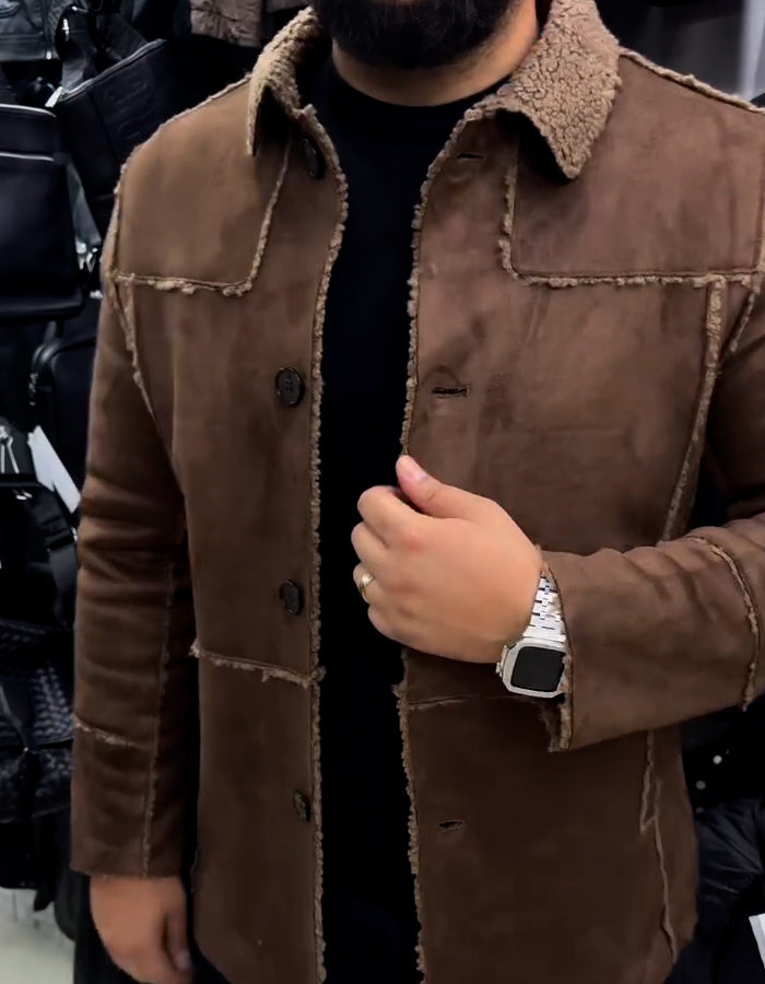 Brown Fur-Lined Jacket